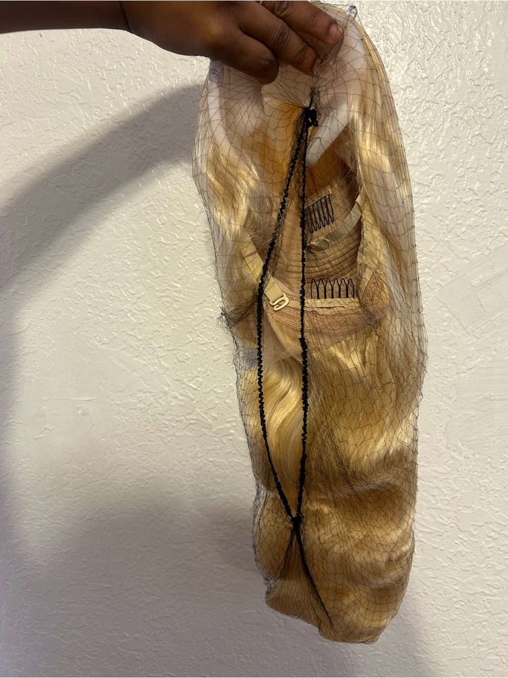Blonde Clip-In Hairpiece with Secure Combs